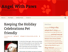 Tablet Screenshot of angelwithpaws.com